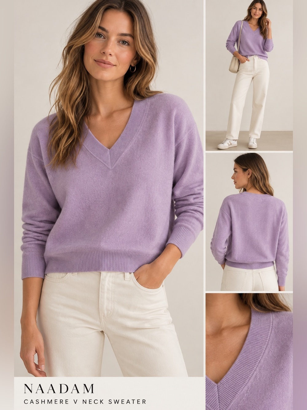 Naadam Cashemere v neck sweater